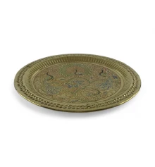 Тарелка бронзовая настенная (d-23.5 купить в интернет магазине подарков ПраздникШоп