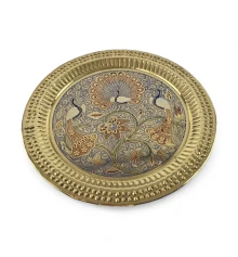 Тарелка бронзовая настенная (d-23.5 купить в интернет магазине подарков ПраздникШоп