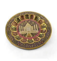 Тарелка бронзовая настенная «Тадж Махал» (d-18 купить в интернет магазине подарков ПраздникШоп