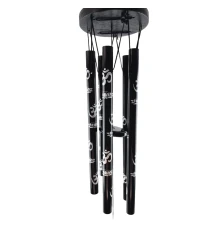 Музыка ветра «ОМ» черная (5 трубок) (55×8.5×6 см) купить в интернет магазине подарков ПраздникШоп