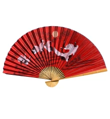 Веер настенный «Журавли на красном фоне» ткань (122×6х 211 см) купить в интернет магазине подарков ПраздникШоп