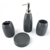 Набір для ванної кімнати керамічний, сірий (25Х23.5×8 см)