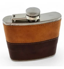 Фляга из нерж.стали (170 мл) (11×9.5×2 см) купить в интернет магазине подарков ПраздникШоп