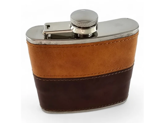 Фляга из нерж.стали (170 мл) (11×9.5×2 см) купить в интернет магазине подарков ПраздникШоп