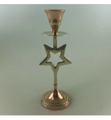 Подсвечник «Звезда» латунь с медью (17×5.7×3.5 см) купить в интернет магазине подарков ПраздникШоп
