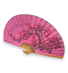 Веер настенный «Сакура на розовом фоне» ткань (122×6х 211 см) купить в интернет магазине подарков ПраздникШоп