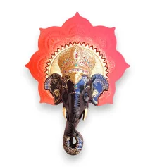 Панно-маска настенная «Слон -хранитель удачи» (670×500×140мм) купить в интернет магазине подарков ПраздникШоп