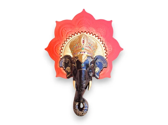 Панно-маска настенная «Слон -хранитель удачи» (670×500×140мм) купить в интернет магазине подарков ПраздникШоп