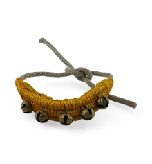 Колокольчики для танцев желтые (5 колокольчиков) купить в интернет магазине подарков ПраздникШоп