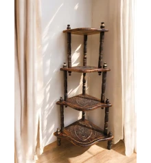 Этажерка из мангового дерева на 4 полки (115×59×42 см) купить в интернет магазине подарков ПраздникШоп