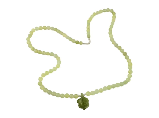 Ожерелье нефритовое с кулоном «Черепашка» (22.5 см) купить в интернет магазине подарков ПраздникШоп