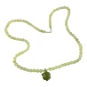 Намисто нефритове з кулоном «Черепашка» (22.5 см)