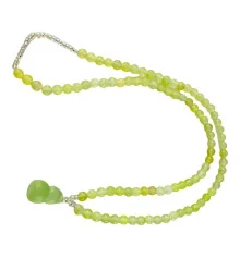 Ожерелье нефритовое с кулоном «Тыква Горлянка» (22.5 см) купить в интернет магазине подарков ПраздникШоп