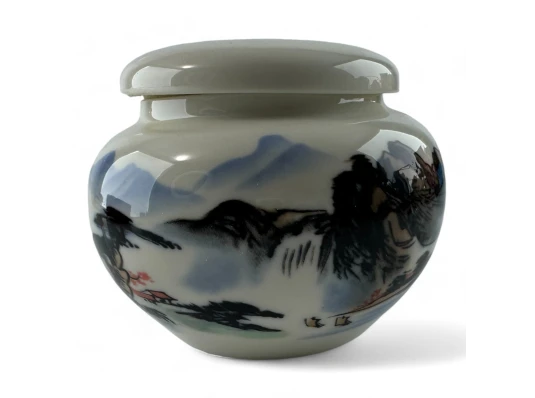 Баночка для чая керамическая (11.3×9.5×7.5 см) купить в интернет магазине подарков ПраздникШоп