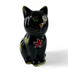 Копилка керамическая «Черный кот» (14×7.5×9 см) купить в интернет магазине подарков ПраздникШоп