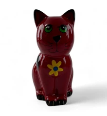 Копилка керамическая «Красный кот» (14×7.5×9 см) купить в интернет магазине подарков ПраздникШоп
