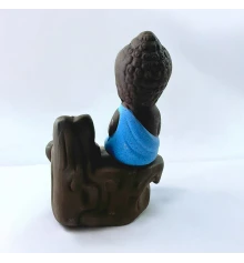 Подставка под благовония Back Flow «Будда» синий (12×8×6.5 см) купить в интернет магазине подарков ПраздникШоп