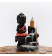 Подставка под благовония Back Flow «Будда» розовый (12×8×6.5 см) купить в интернет магазине подарков ПраздникШоп