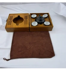 Чайный набор в бамбуковом футляре (18.5×18.5×10.5 см) купить в интернет магазине подарков ПраздникШоп