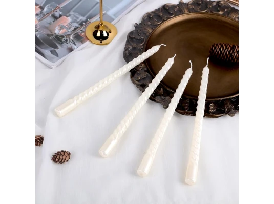 Свечи «Жемчужное сияние» набор из 12 штук. (25 см) купить в интернет магазине подарков ПраздникШоп