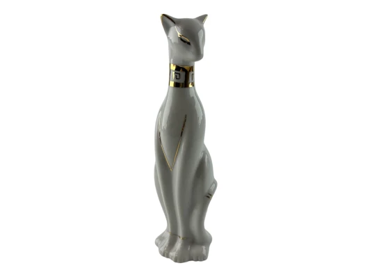 Кошка керамическая белая (20.7×5.7×5.4 см) купить в интернет магазине подарков ПраздникШоп