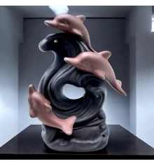 Подставка под благовония Back Flow «Дельфины» (15×12×7.5 см) купить в интернет магазине подарков ПраздникШоп