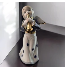 Фигурка ангела с трубой «Небесная мелодия» (14.6×7 см) купить в интернет магазине подарков ПраздникШоп