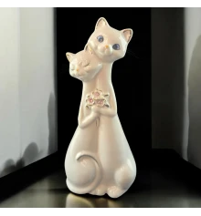 Кошки пара фарфоровые (17.5×7.7×5 см) купить в интернет магазине подарков ПраздникШоп