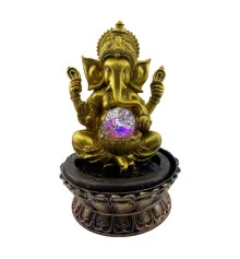 Фонтан Ганеша с сиянием духовного света (30×19.5×25 см) купить в интернет магазине подарков ПраздникШоп