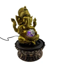 Фонтан Ганеша с сиянием духовного света (30×19.5×25 см) купить в интернет магазине подарков ПраздникШоп