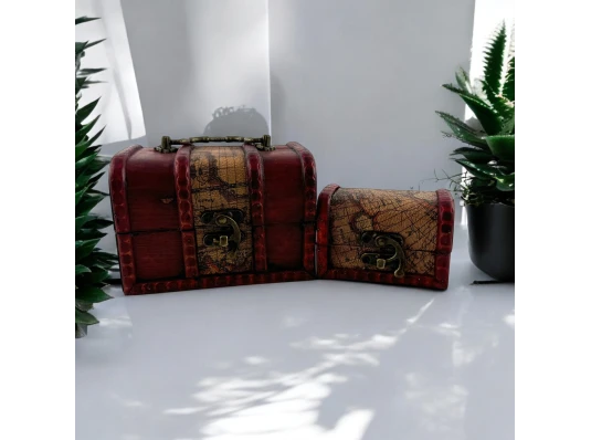 Сундучки набор 2 шт. (8.8×12.5×9.3 см 6×8.8×5.7 см) купить в интернет магазине подарков ПраздникШоп