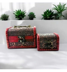 Сундучки набор 2 шт. (8.4×12×8.7 см 5.9×7.9×5.9 см) купить в интернет магазине подарков ПраздникШоп