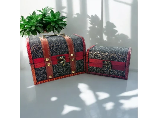 Сундучки набор 2 шт. (13×17.7×13.3 см 8.9×13.7×9.3 см) купить в интернет магазине подарков ПраздникШоп
