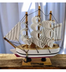 Модель парусника на подставке «Морской Бриг Мечты» (14×14×3.3 см) купить в интернет магазине подарков ПраздникШоп