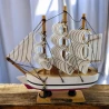 Модель вітрильника на підставці «Морський Бриг Мрії» (14×14×3.3 см)