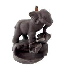 Подставка под благовония Back Flow «Слон на камне» (11.5×9.5×14.5 см) купить в интернет магазине подарков ПраздникШоп