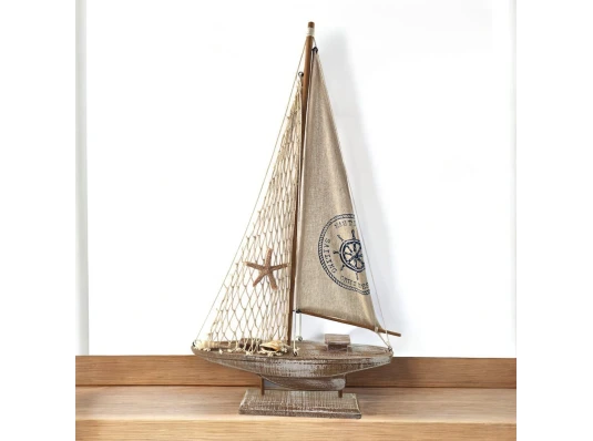 Модель яхты «Морская классика» (55×33×5.6 см) купить в интернет магазине подарков ПраздникШоп