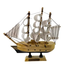 Модель парусника на подставке «Ветер Свободы» (14×12.5×3.3 см) купить в интернет магазине подарков ПраздникШоп
