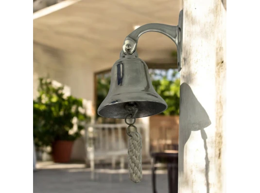 Колокол рында бронзовый хром (d-7.5 см купить в интернет магазине подарков ПраздникШоп