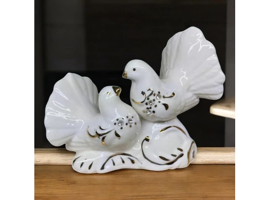 Голуби пара фарфор (12×9.5×5.5 см) купить в интернет магазине подарков ПраздникШоп