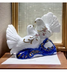 Голуби пара фарфор (12×9.5×5.5 см) купить в интернет магазине подарков ПраздникШоп