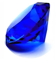 Кристалл хрустальный синий (7.9×4.7 см) купить в интернет магазине подарков ПраздникШоп