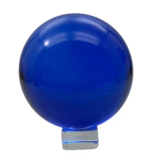 Шар хрустальный на подставке синий (d-10.5 см) купить в интернет магазине подарков ПраздникШоп