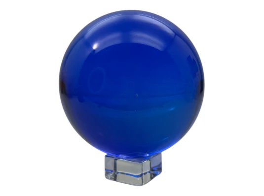 Шар хрустальный на подставке синий (d-7.8 см) купить в интернет магазине подарков ПраздникШоп