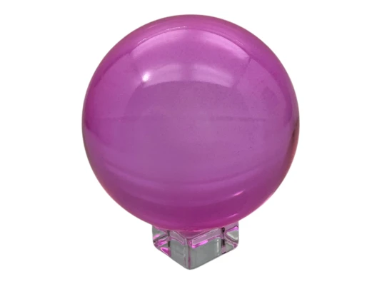 Шар хрустальный на подставке розовый (d-10.5 см) купить в интернет магазине подарков ПраздникШоп