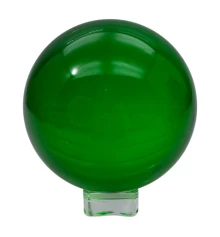 Шар хрустальный на подставке зеленый (d-10.5 см) купить в интернет магазине подарков ПраздникШоп