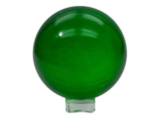 Шар хрустальный на подставке зеленый (d-10.5 см) купить в интернет магазине подарков ПраздникШоп