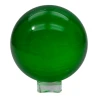 Шар хрустальный на подставке зеленый (d-10.5 см)
