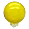 Шар хрустальный на подставке желтый (d-10.5 см)