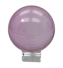 Шар хрустальный на подставке розовый (d-8 см) купить в интернет магазине подарков ПраздникШоп